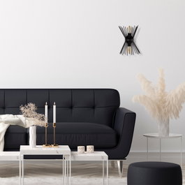 Opviq Aplique de Pared 3091 Negro Moderno Industrial 2x E27 Max 40W Salón